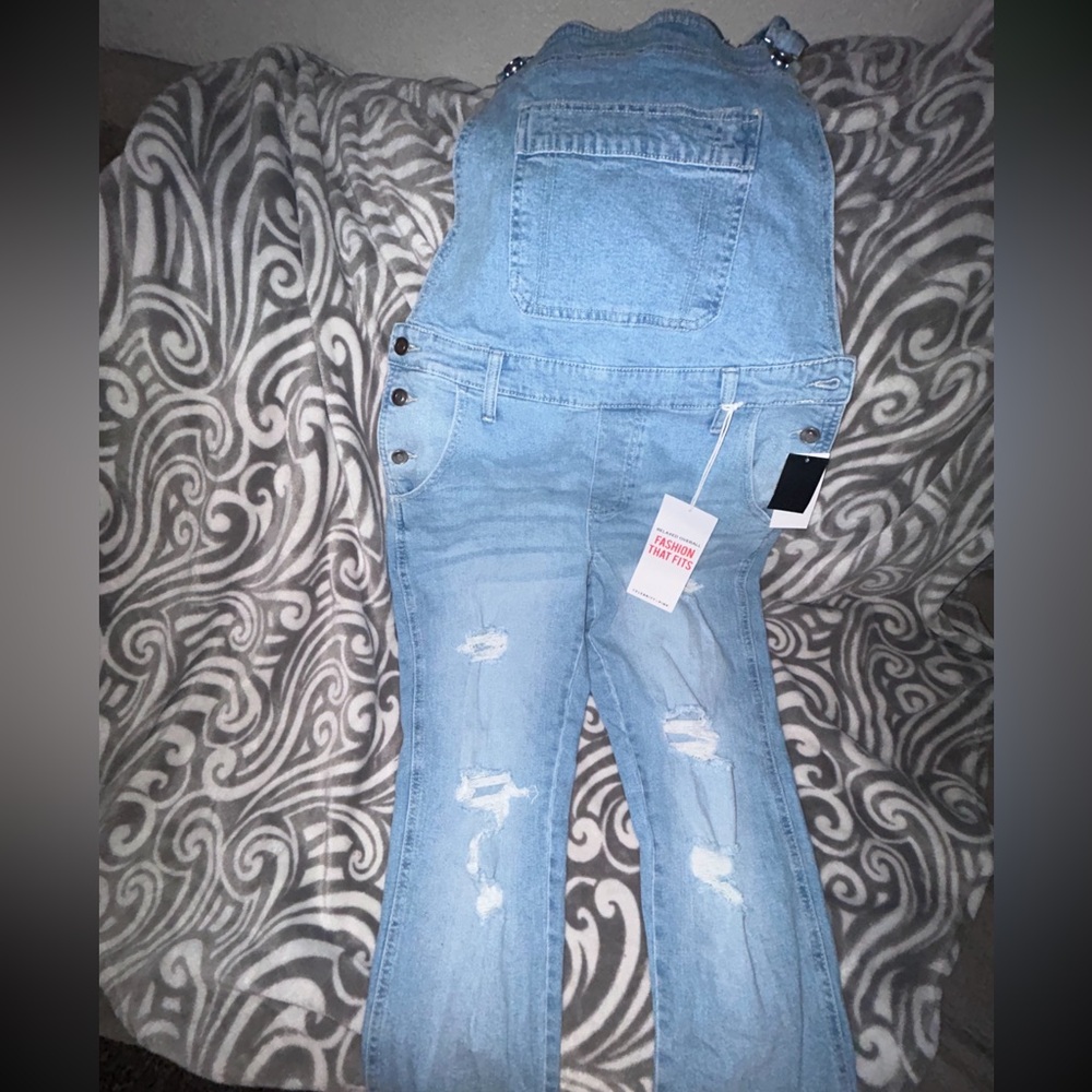 Stylish Blue Denim Overalls
